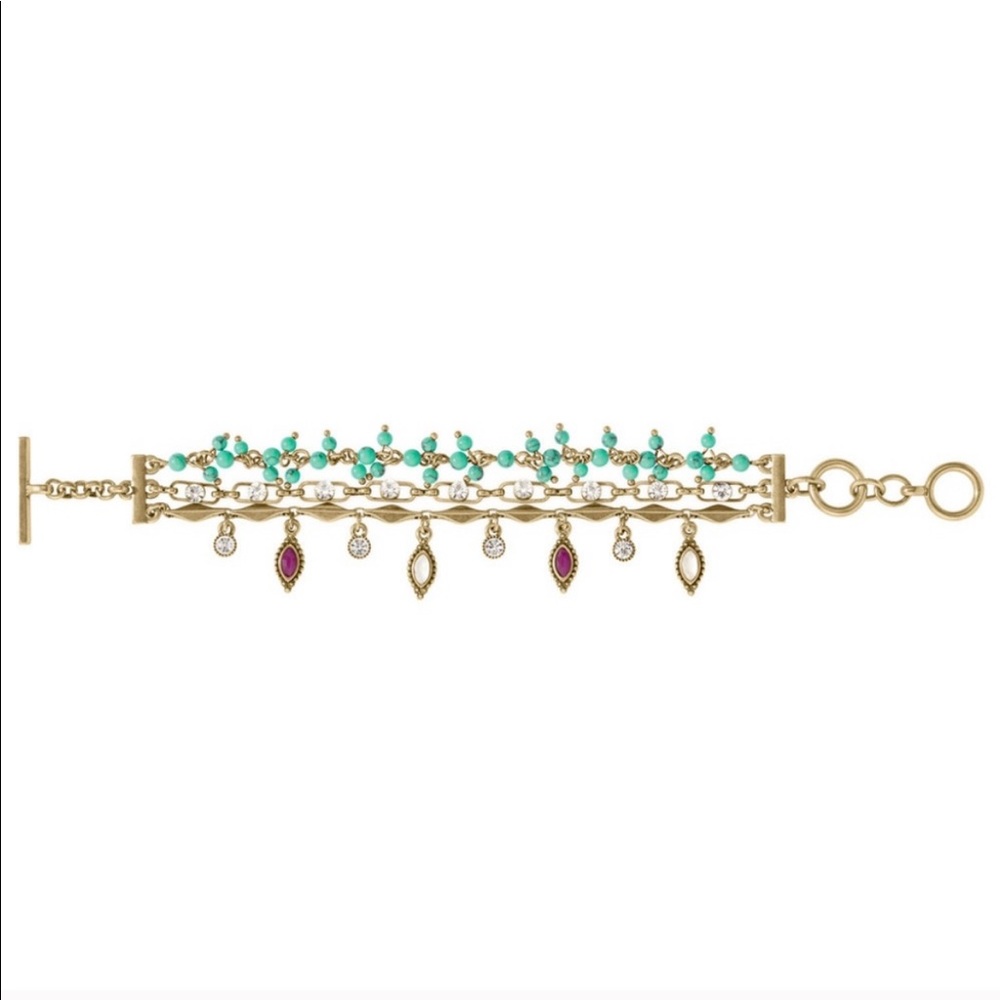 Nwt turquoise and purple bracelet